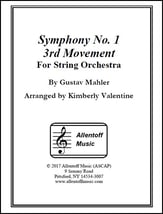 Symphony #1, 3rd Movement Orchestra sheet music cover